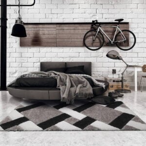 Professional Calm grid grey szőnyeg-