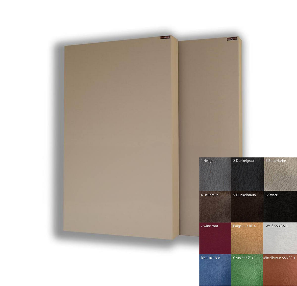 Prémium akusztikus panelek dupla bőrmembránnal- 12 féle szíben