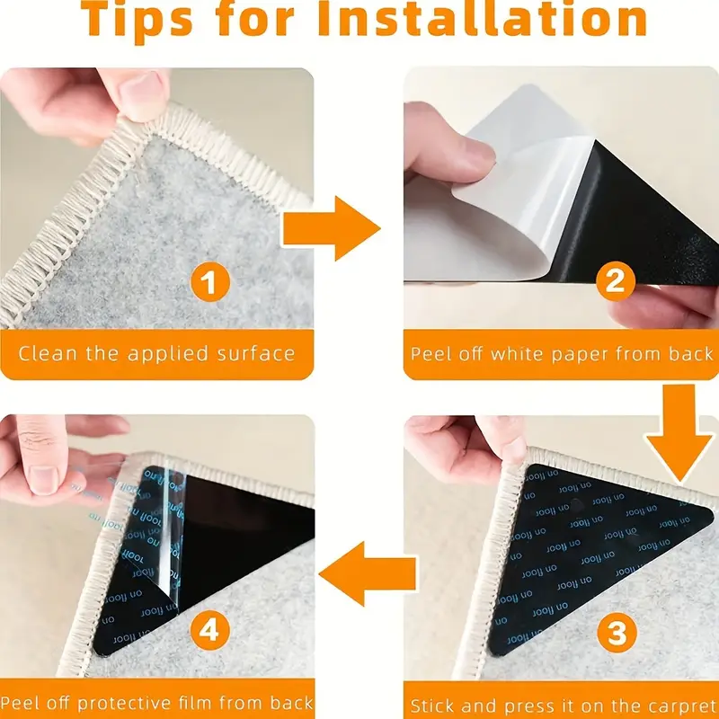 háromszög alakú, 10,5x7,5x7,5 cm-es csúszásgátló ragasztó