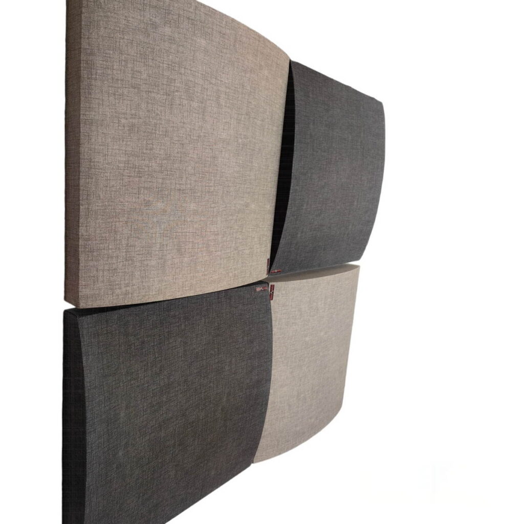 3D akusztikai panel 60x60x10cm- szűrke