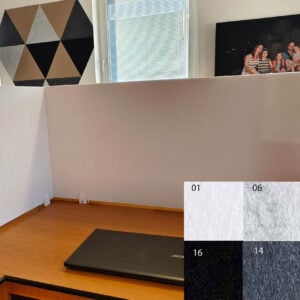 Bilnora asztal elálasztó hangelnyelő panel 120x60x1.2cm (1)