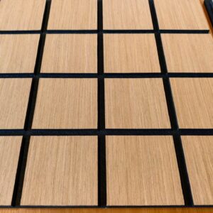 Freja Fa kockás akusztikus falipanel 60x60x1.5cm (6) Freja Fa kockás akusztikus falipanel 60x60x1.5cm (6)