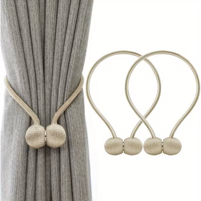 mágneses függönyösszefogó - bézs