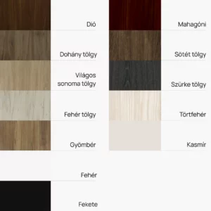 Diffúzor előlaphoz választható színek Diffúzor előlaphoz választható színek