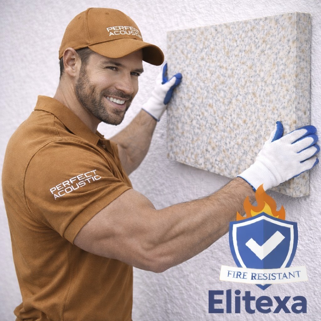 Elitexa Extra Sűrű Hangszigetelő panel Öntapadós, Lángálló csávó