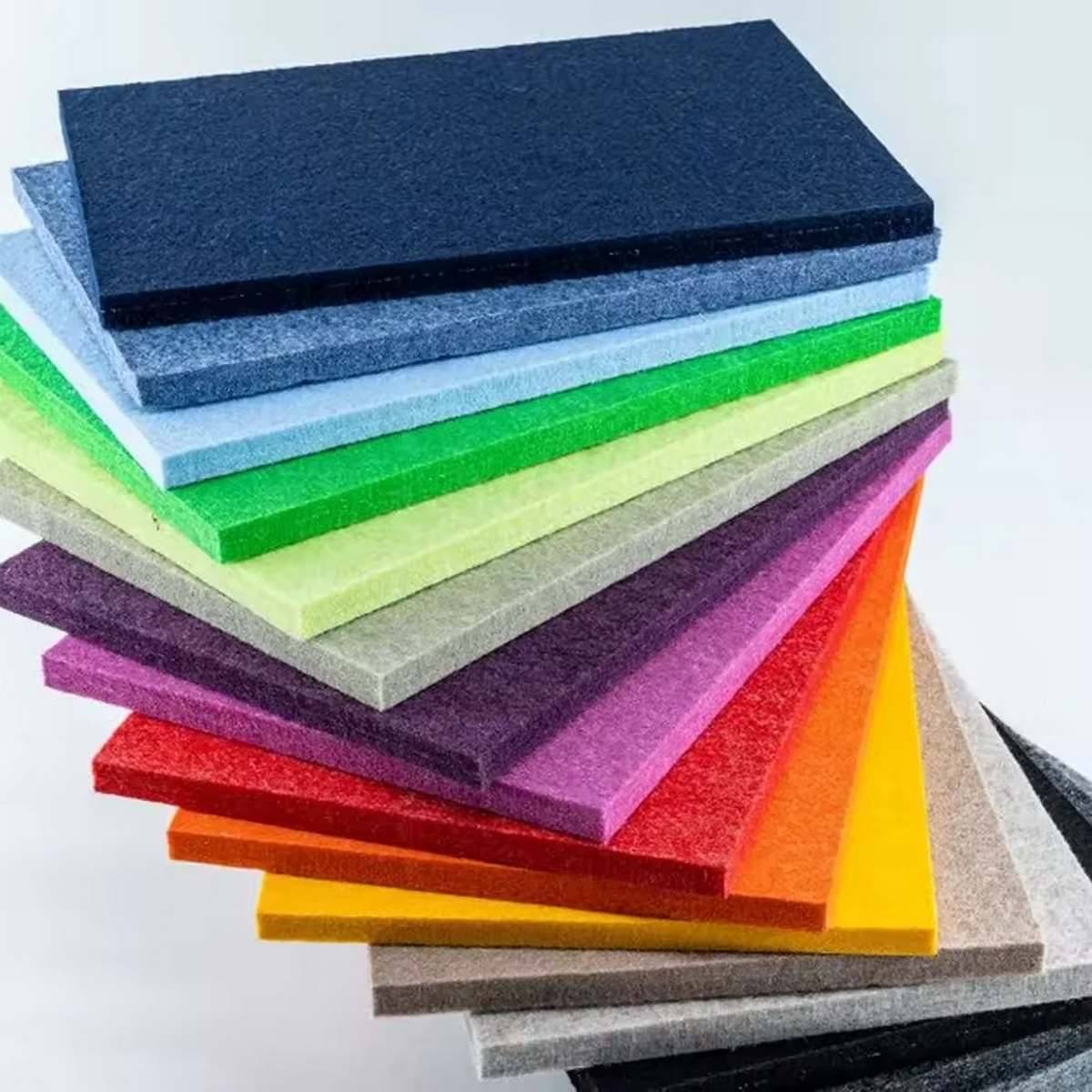 hangszigetelő filc falpanel színek egymáson