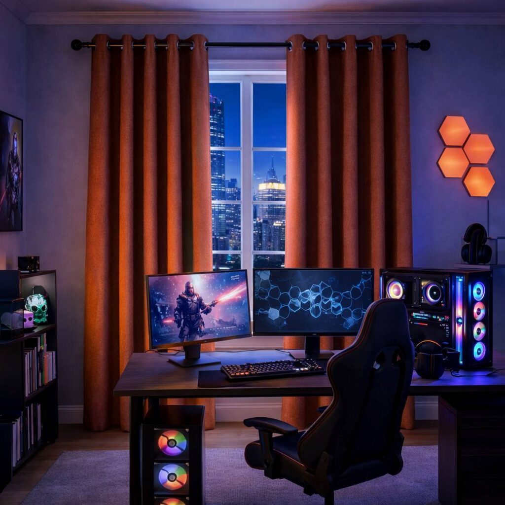 tesla hőszigetelő függöny gamerszoba